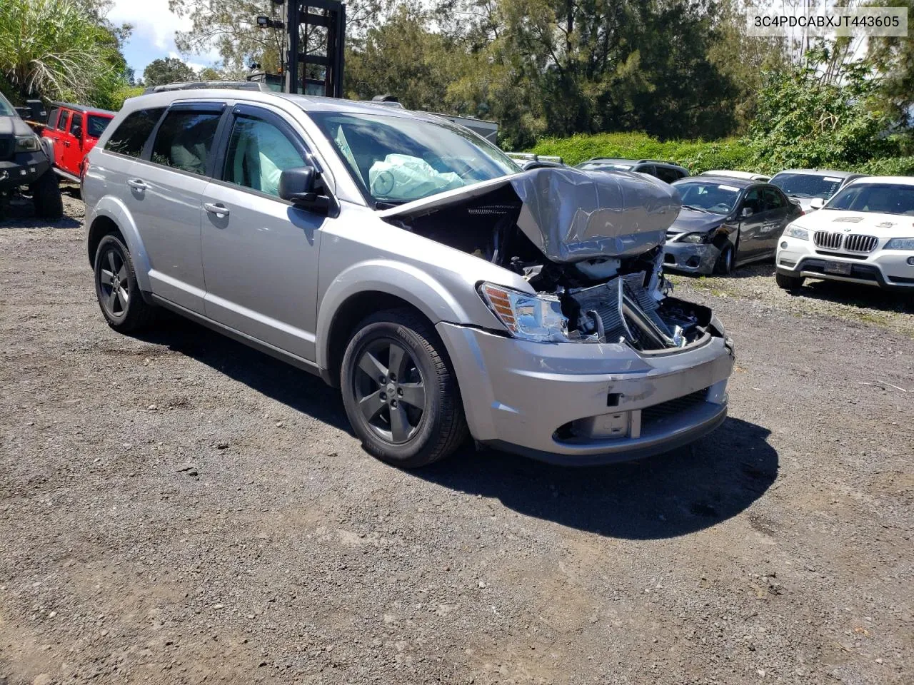 2018 Dodge Journey Se VIN: 3C4PDCABXJT443605 Lot: 74107364