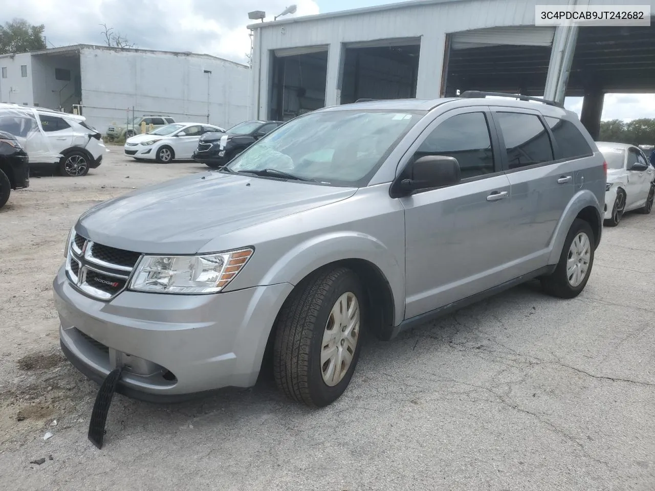 2018 Dodge Journey Se VIN: 3C4PDCAB9JT242682 Lot: 74112454