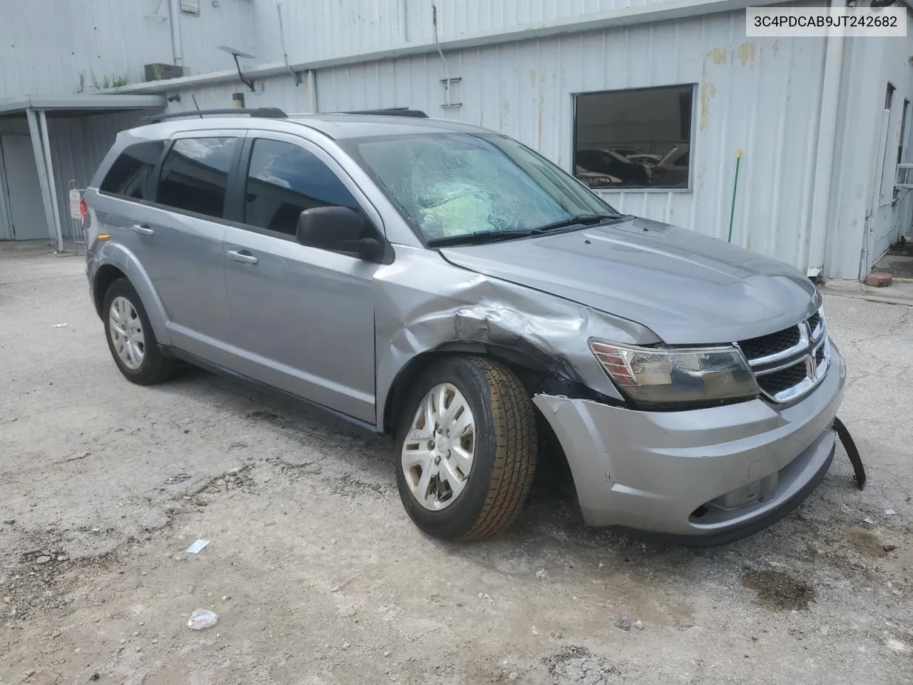 2018 Dodge Journey Se VIN: 3C4PDCAB9JT242682 Lot: 74112454