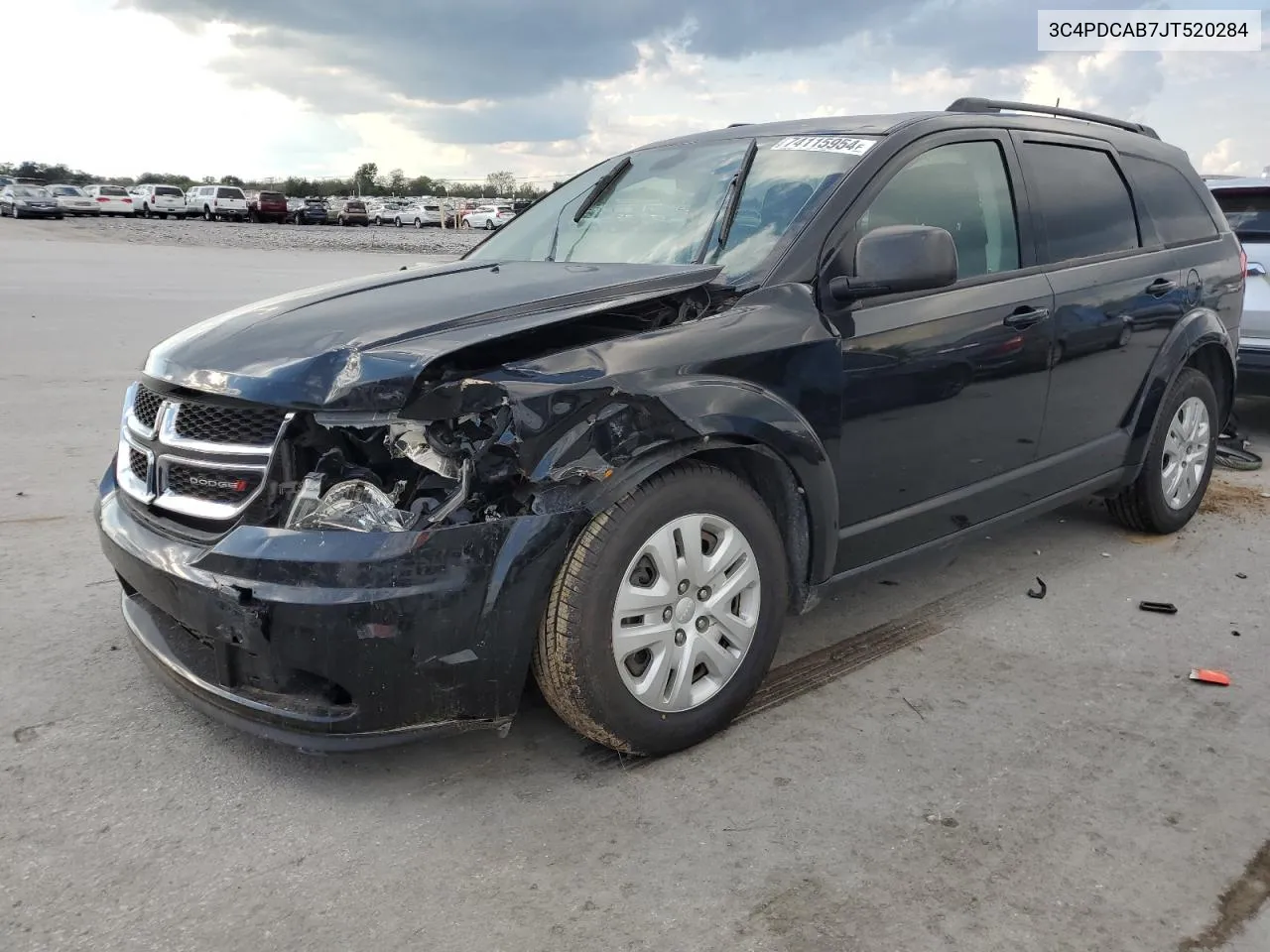 2018 Dodge Journey Se VIN: 3C4PDCAB7JT520284 Lot: 74115954