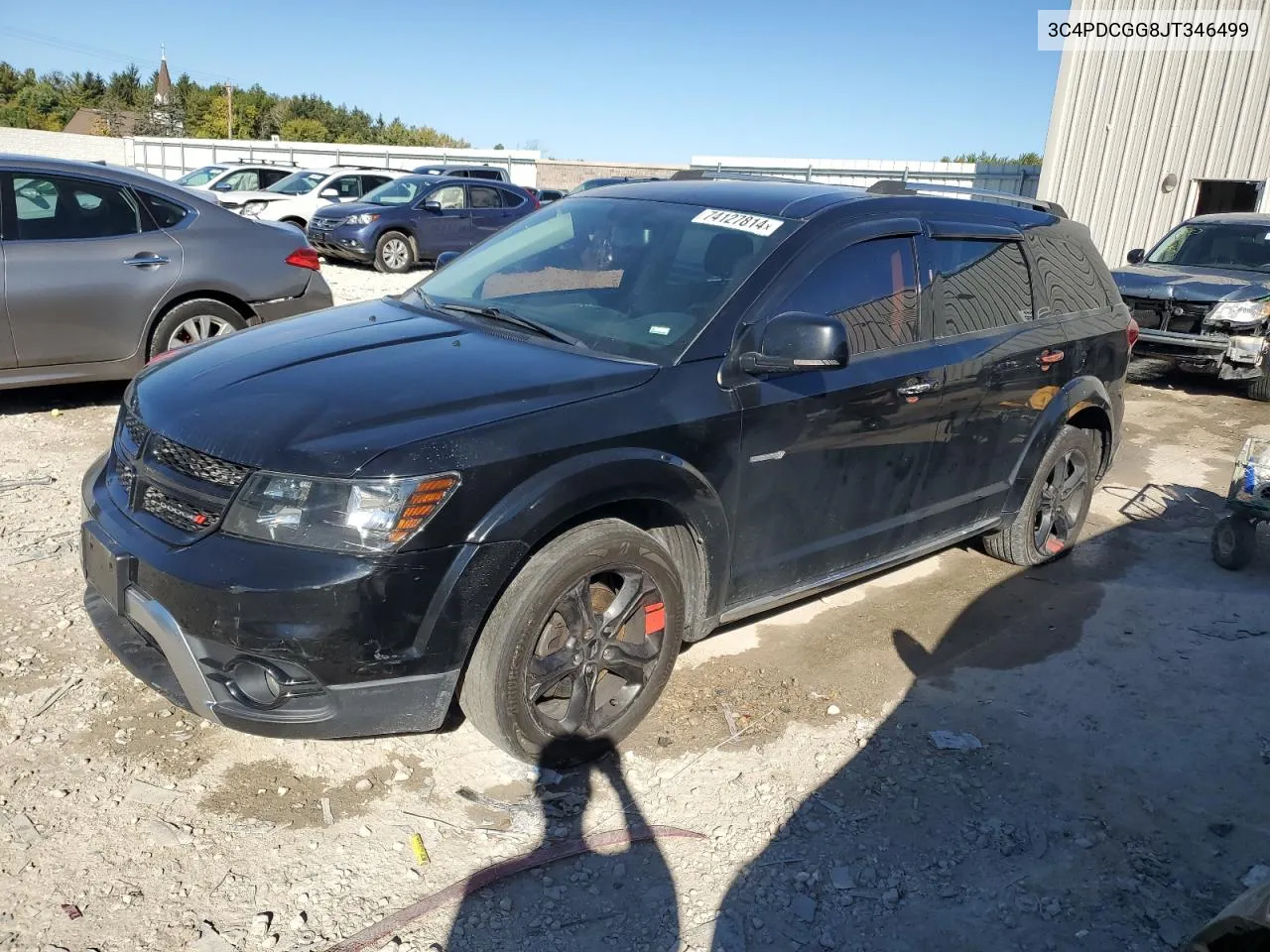 2018 Dodge Journey Crossroad VIN: 3C4PDCGG8JT346499 Lot: 74127814