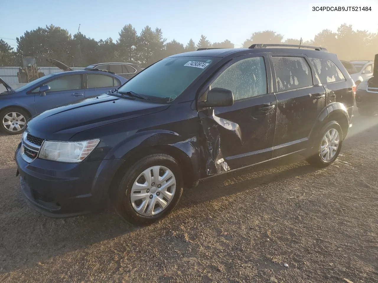 2018 Dodge Journey Se VIN: 3C4PDCAB9JT521484 Lot: 74293974