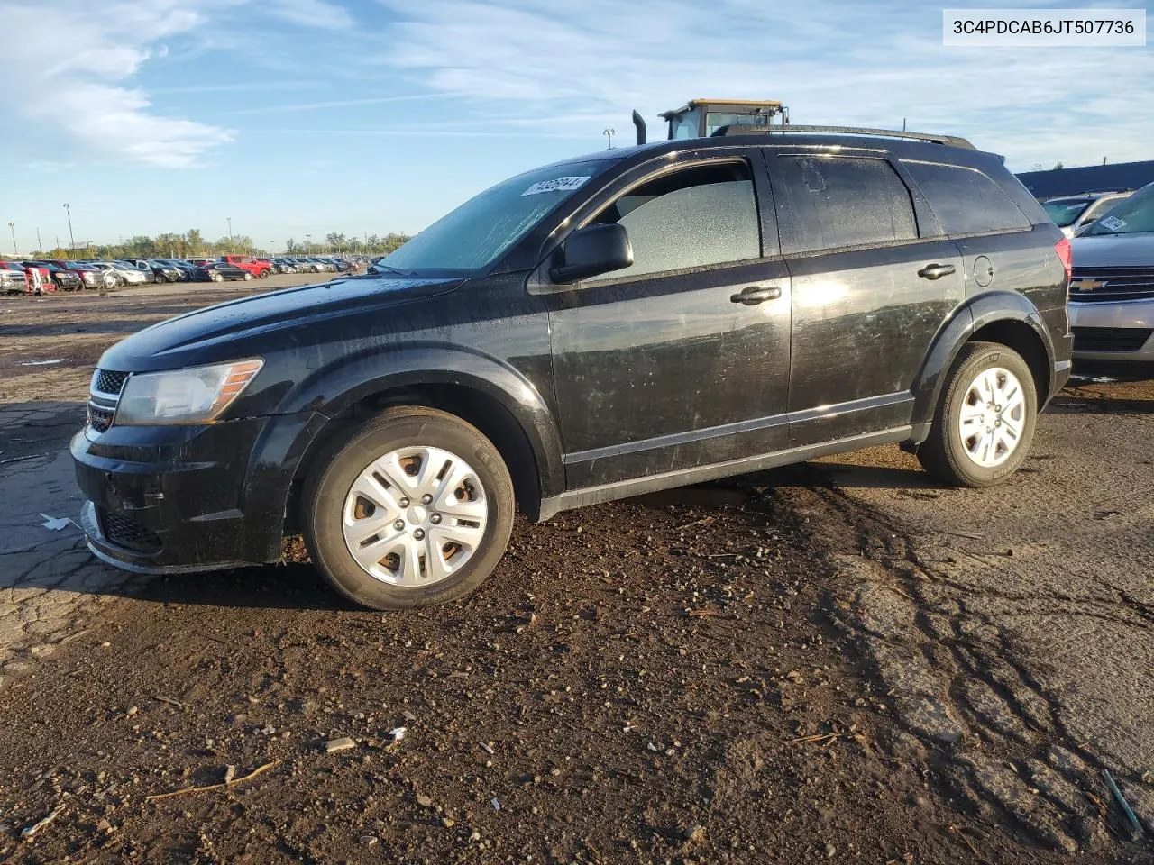 2018 Dodge Journey Se VIN: 3C4PDCAB6JT507736 Lot: 74326044