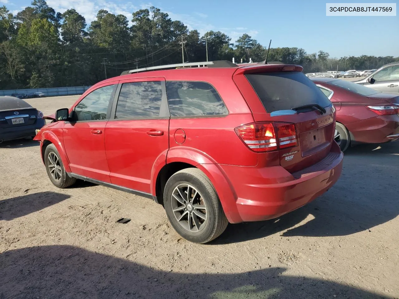 2018 Dodge Journey Se VIN: 3C4PDCAB8JT447569 Lot: 74397304