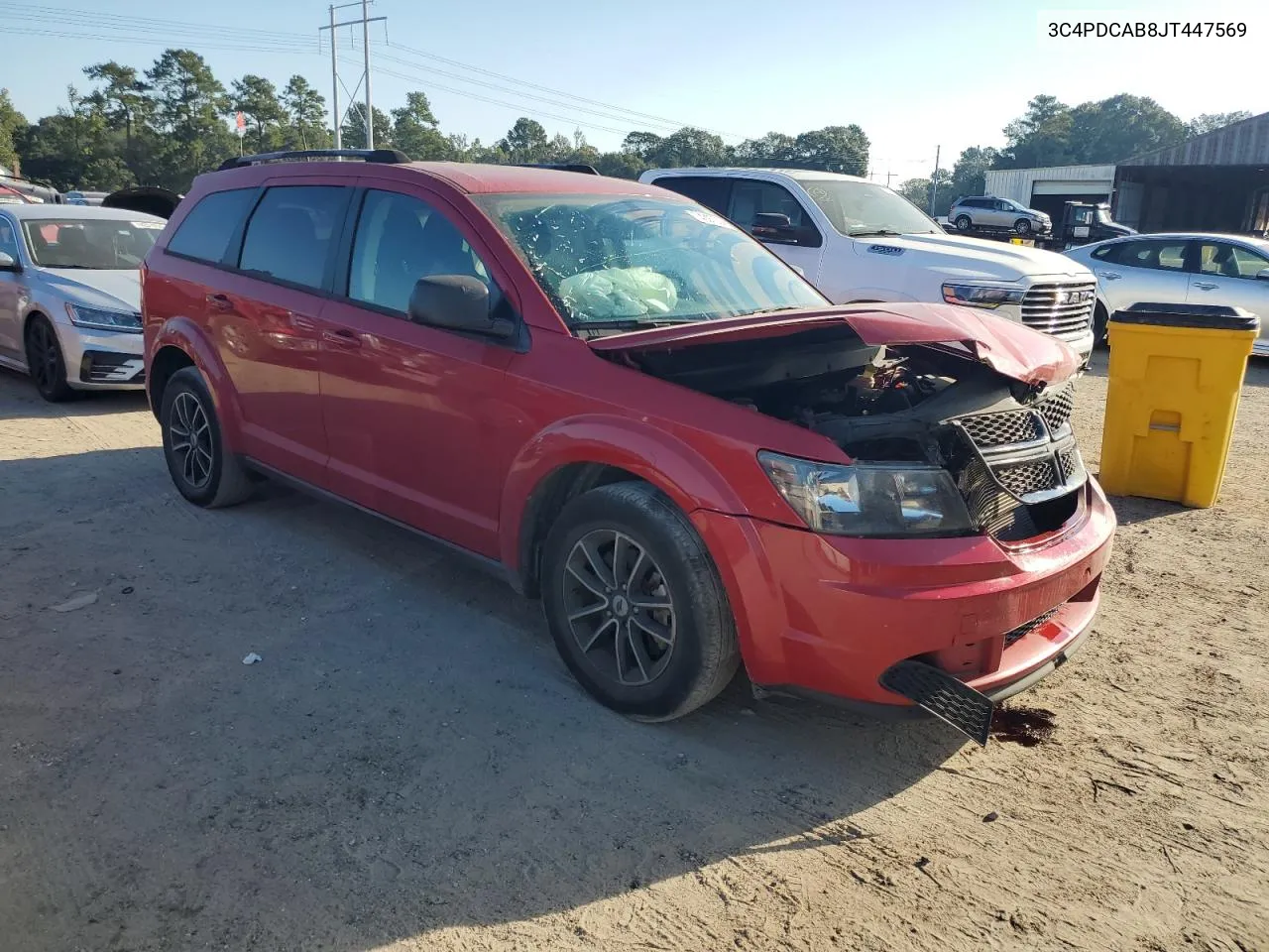 2018 Dodge Journey Se VIN: 3C4PDCAB8JT447569 Lot: 74397304