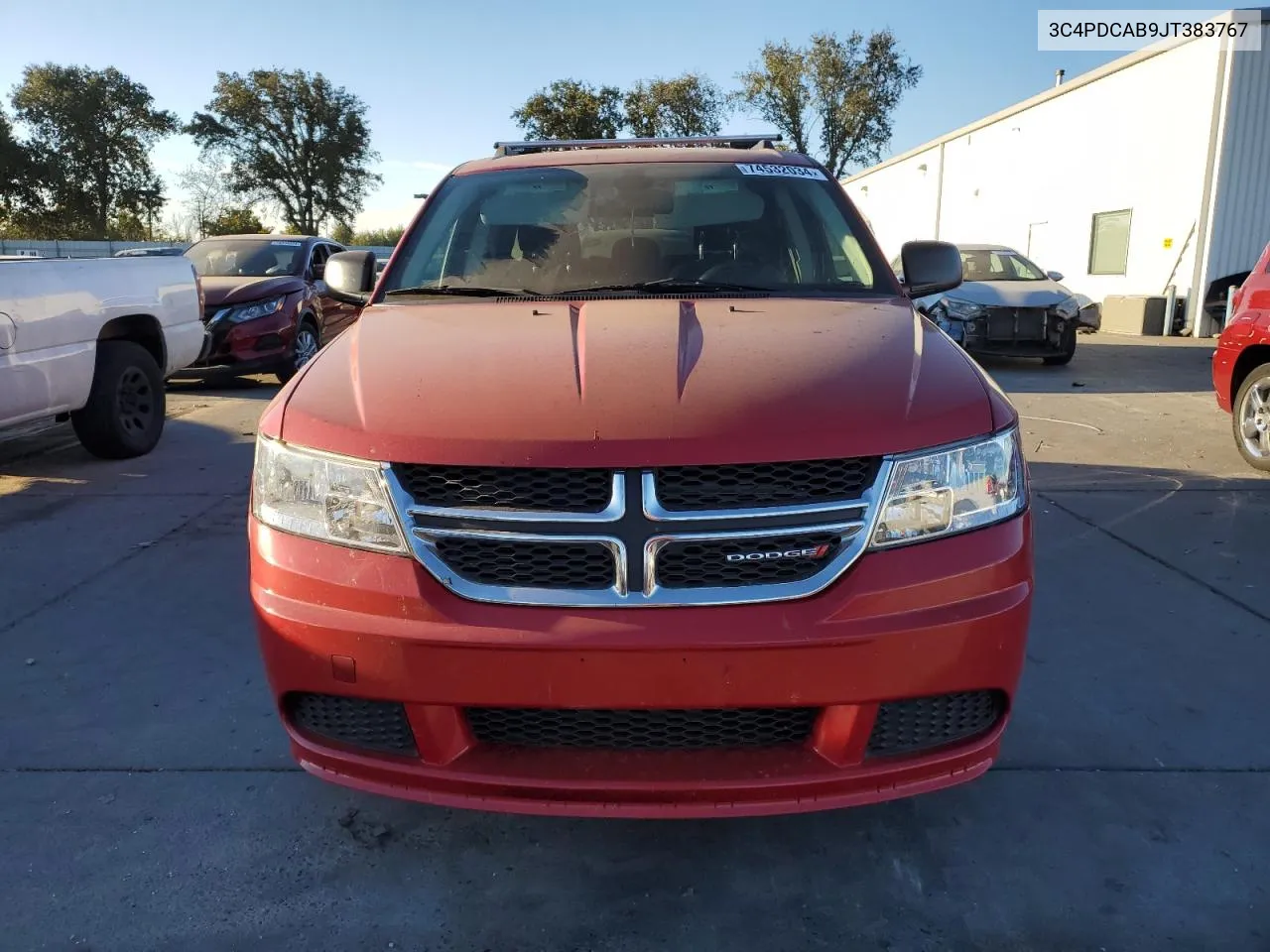 2018 Dodge Journey Se VIN: 3C4PDCAB9JT383767 Lot: 74532034