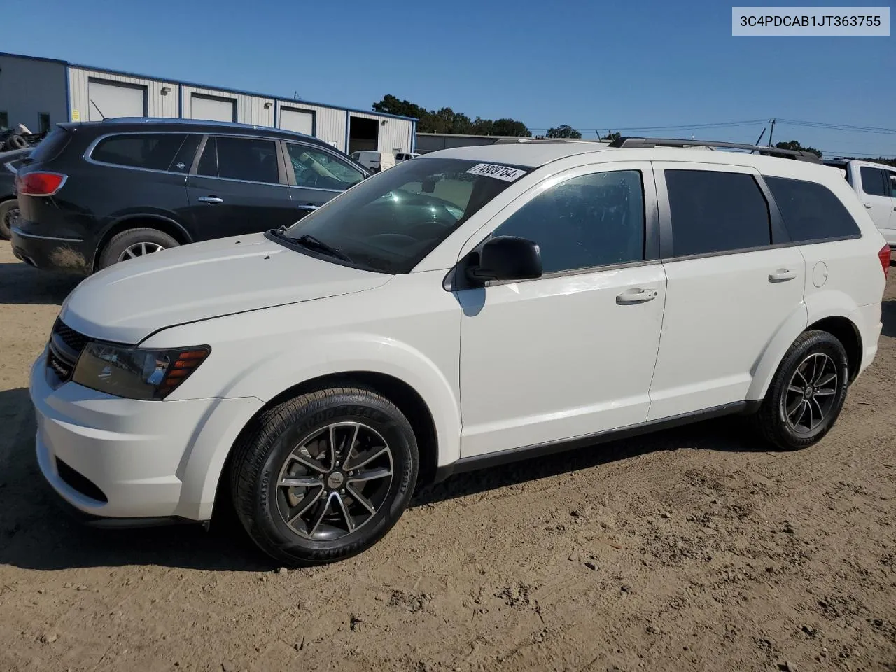 2018 Dodge Journey Se VIN: 3C4PDCAB1JT363755 Lot: 74909764