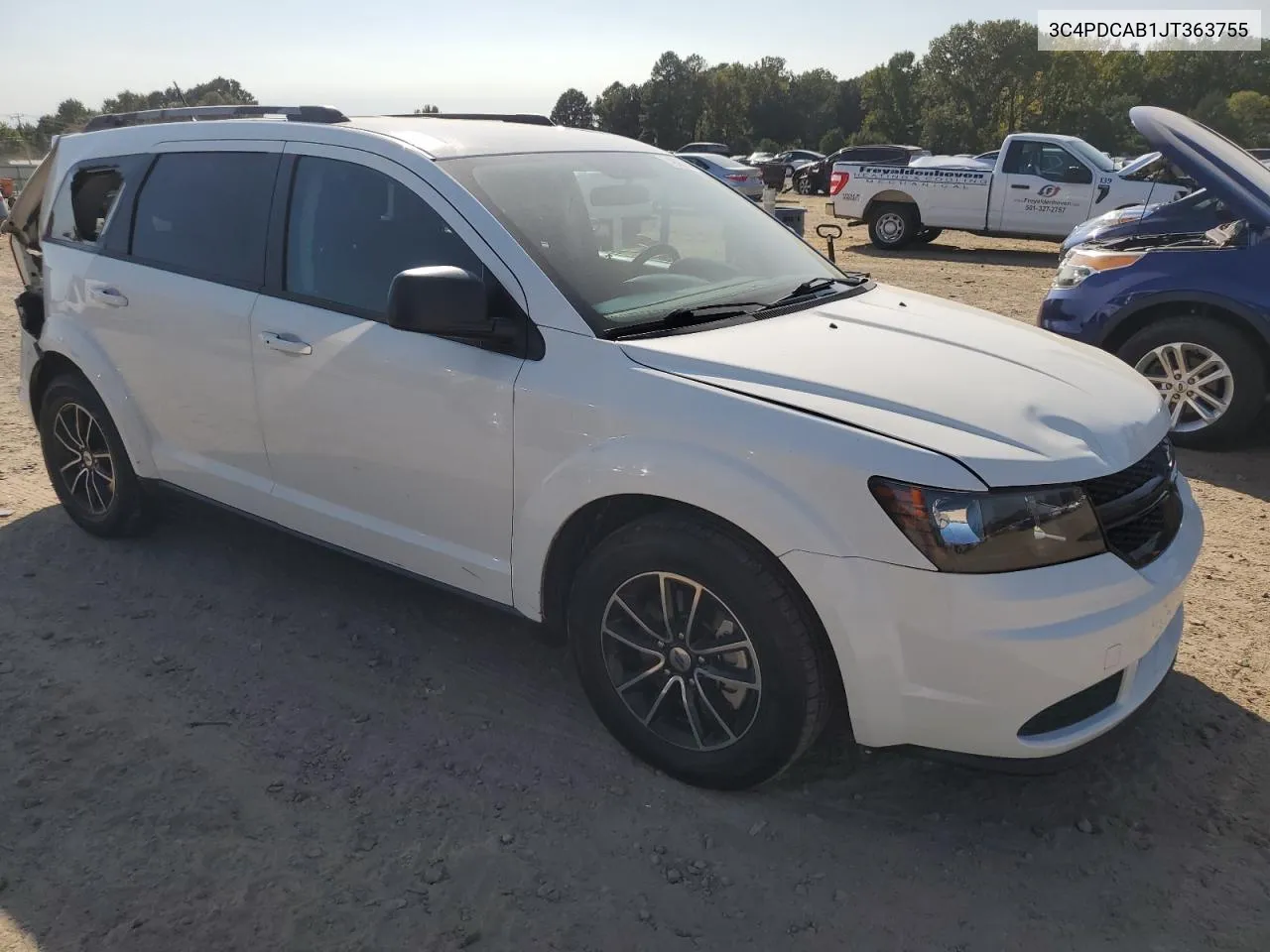 2018 Dodge Journey Se VIN: 3C4PDCAB1JT363755 Lot: 74909764