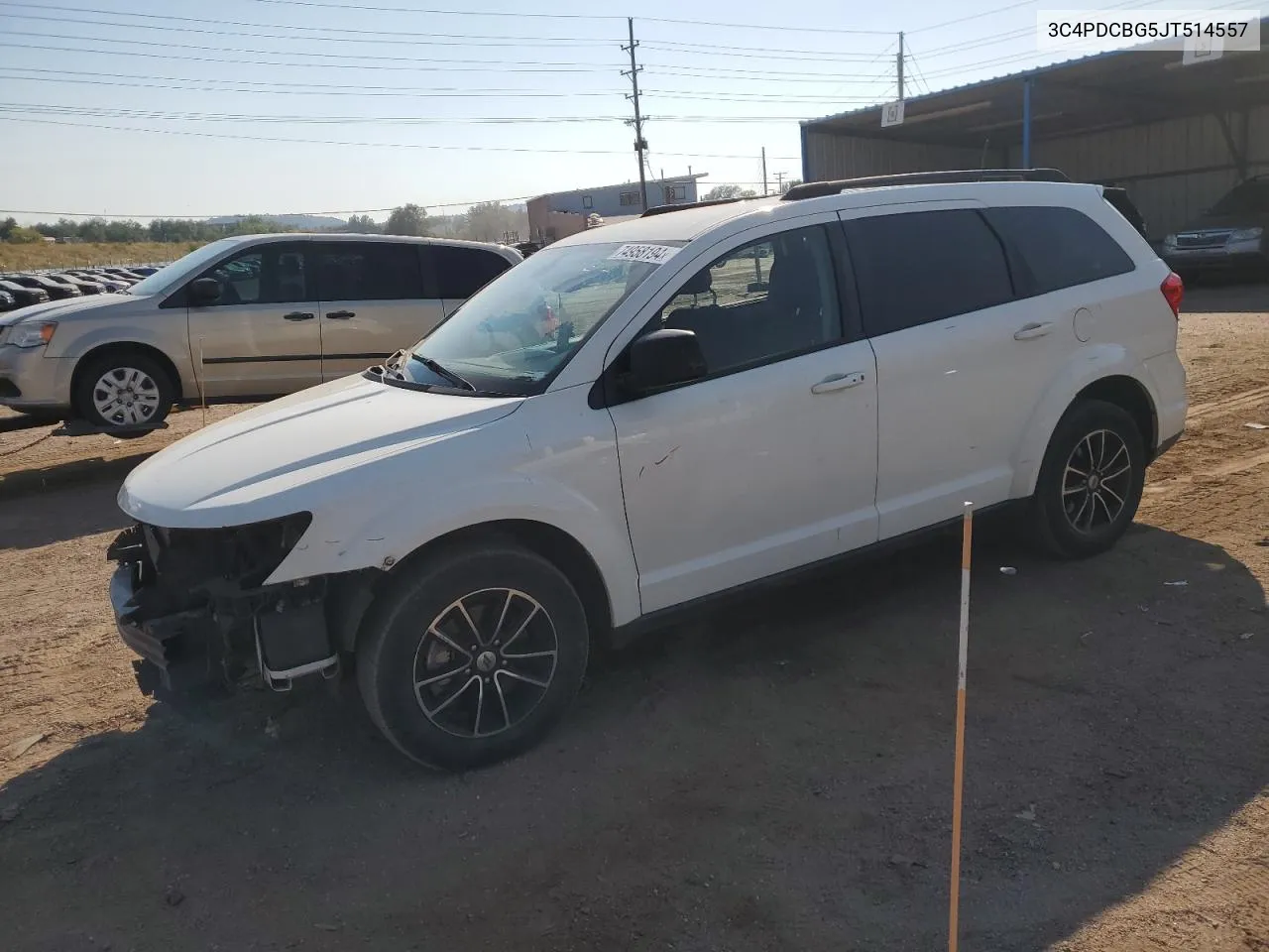 2018 Dodge Journey Sxt VIN: 3C4PDCBG5JT514557 Lot: 74958194