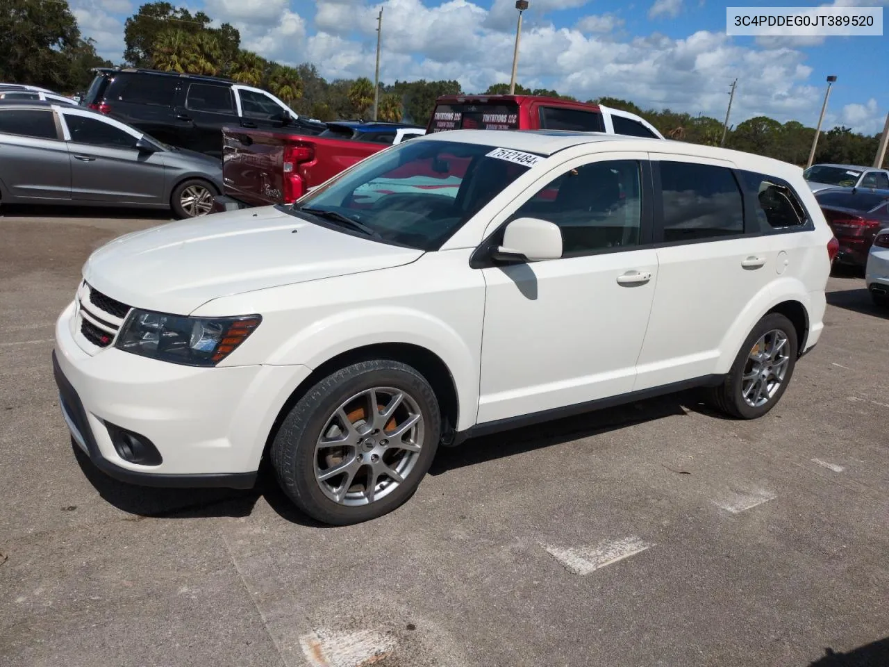 2018 Dodge Journey Gt VIN: 3C4PDDEG0JT389520 Lot: 75121484