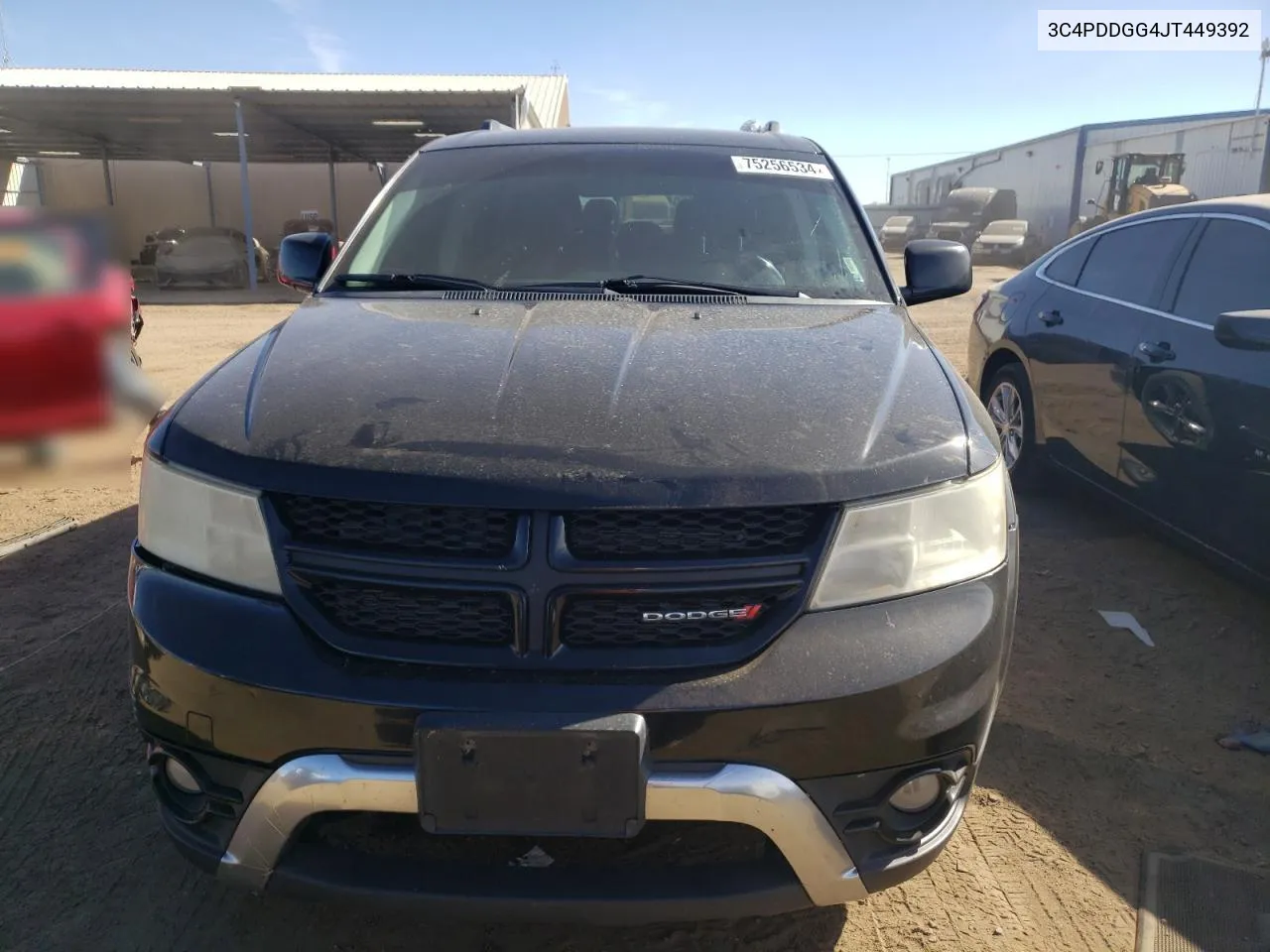 2018 Dodge Journey Crossroad VIN: 3C4PDDGG4JT449392 Lot: 75256534