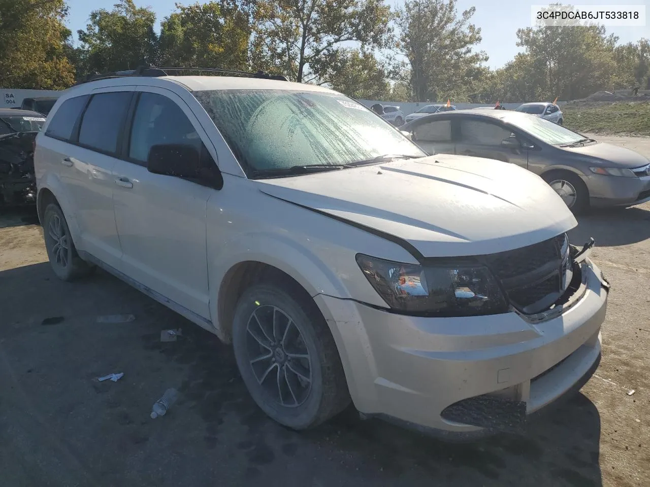 2018 Dodge Journey Se VIN: 3C4PDCAB6JT533818 Lot: 75294694