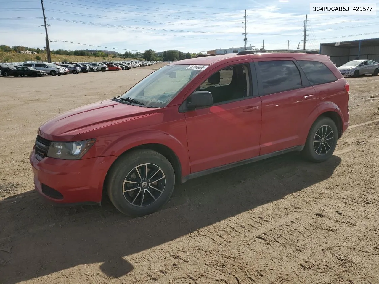 2018 Dodge Journey Se VIN: 3C4PDCAB5JT429577 Lot: 75303884