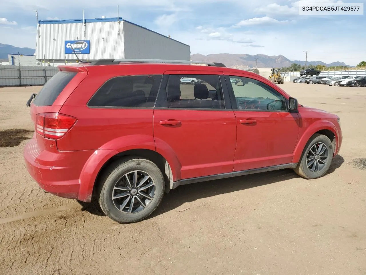 2018 Dodge Journey Se VIN: 3C4PDCAB5JT429577 Lot: 75303884