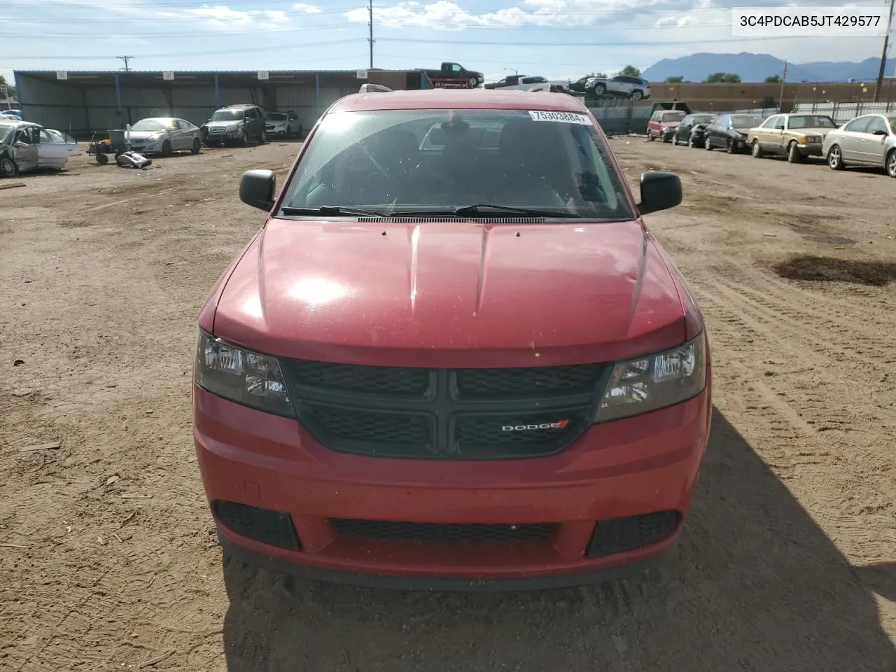 2018 Dodge Journey Se VIN: 3C4PDCAB5JT429577 Lot: 75303884