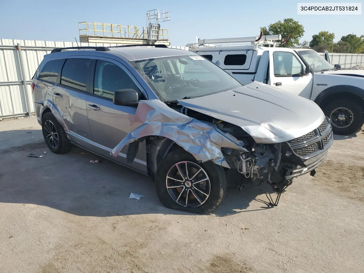 2018 Dodge Journey Se VIN: 3C4PDCAB2JT531824 Lot: 75308504