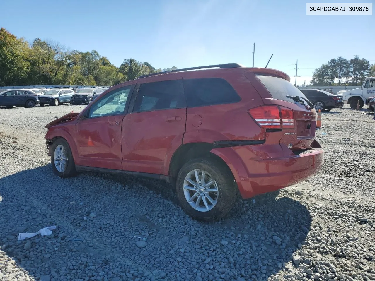 2018 Dodge Journey Se VIN: 3C4PDCAB7JT309876 Lot: 75489634