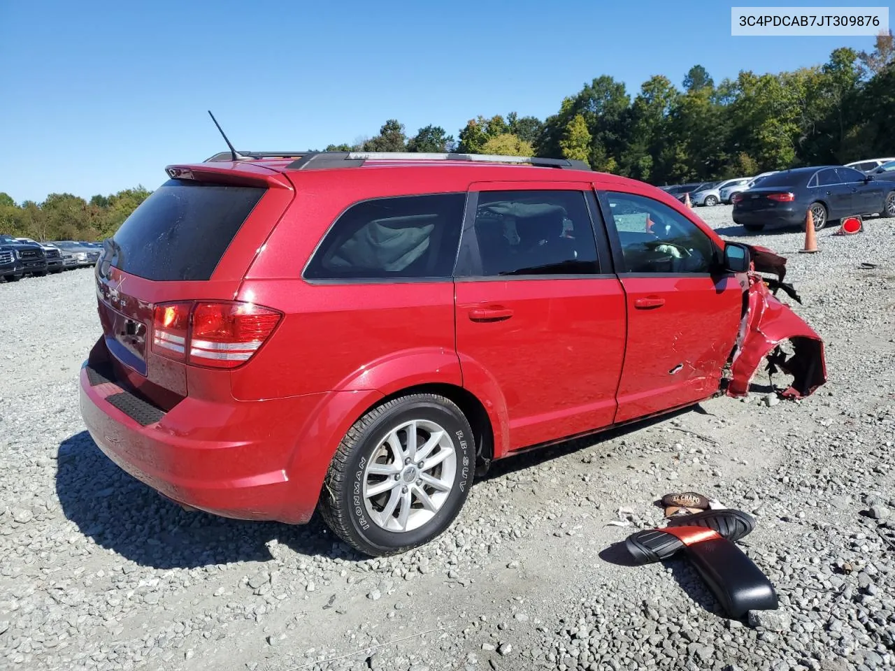 2018 Dodge Journey Se VIN: 3C4PDCAB7JT309876 Lot: 75489634