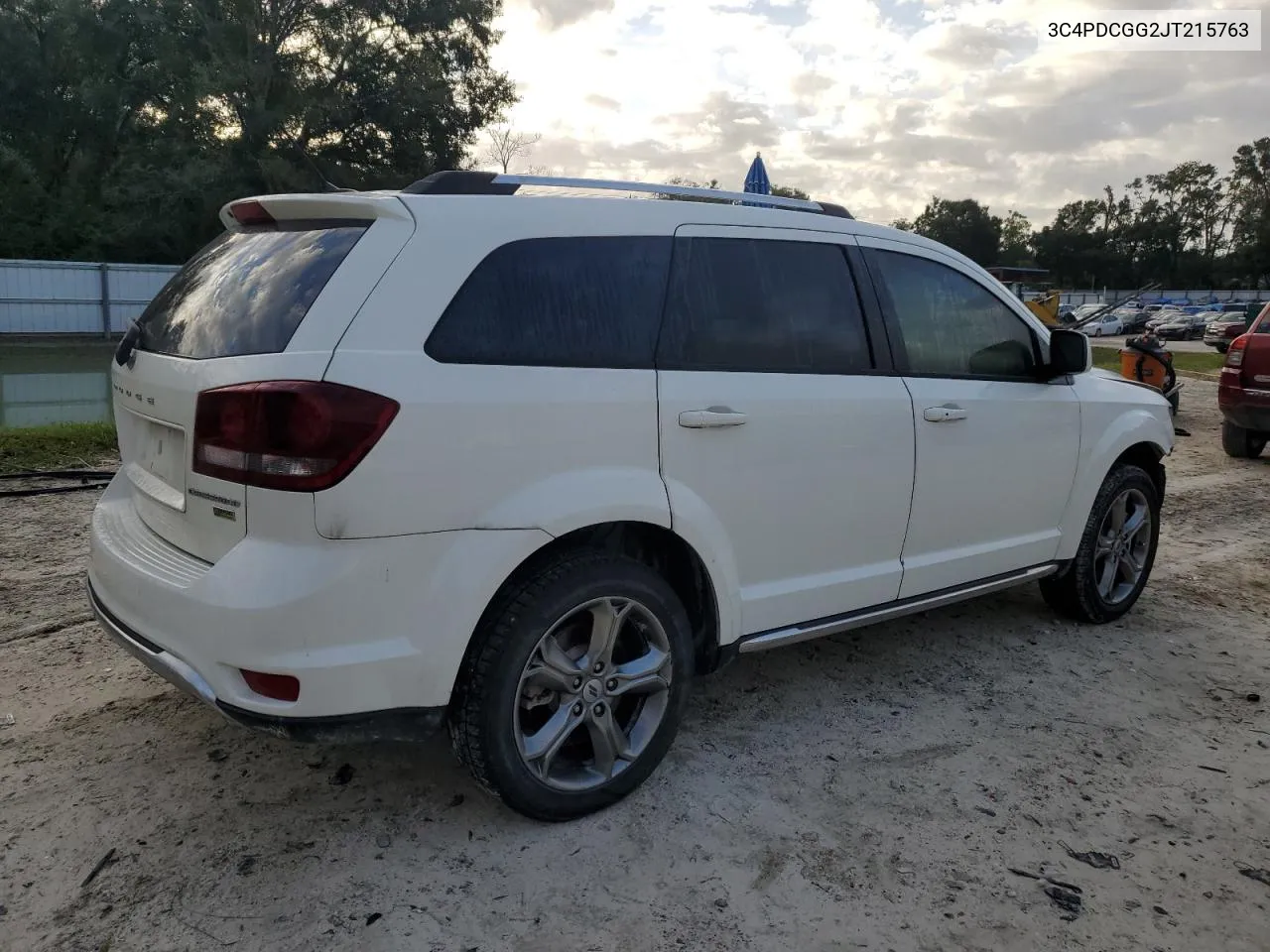 2018 Dodge Journey Crossroad VIN: 3C4PDCGG2JT215763 Lot: 75522934