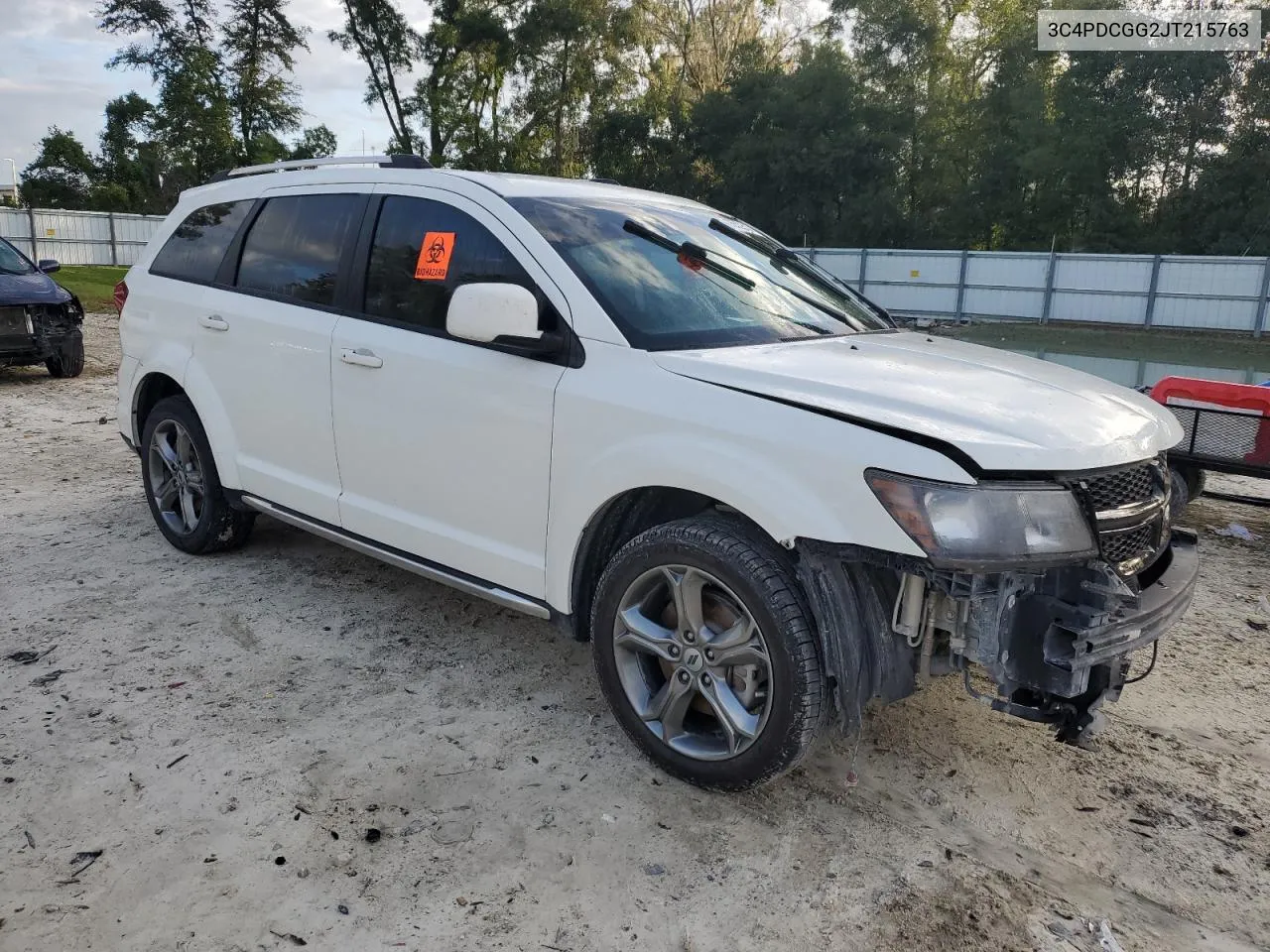 2018 Dodge Journey Crossroad VIN: 3C4PDCGG2JT215763 Lot: 75522934