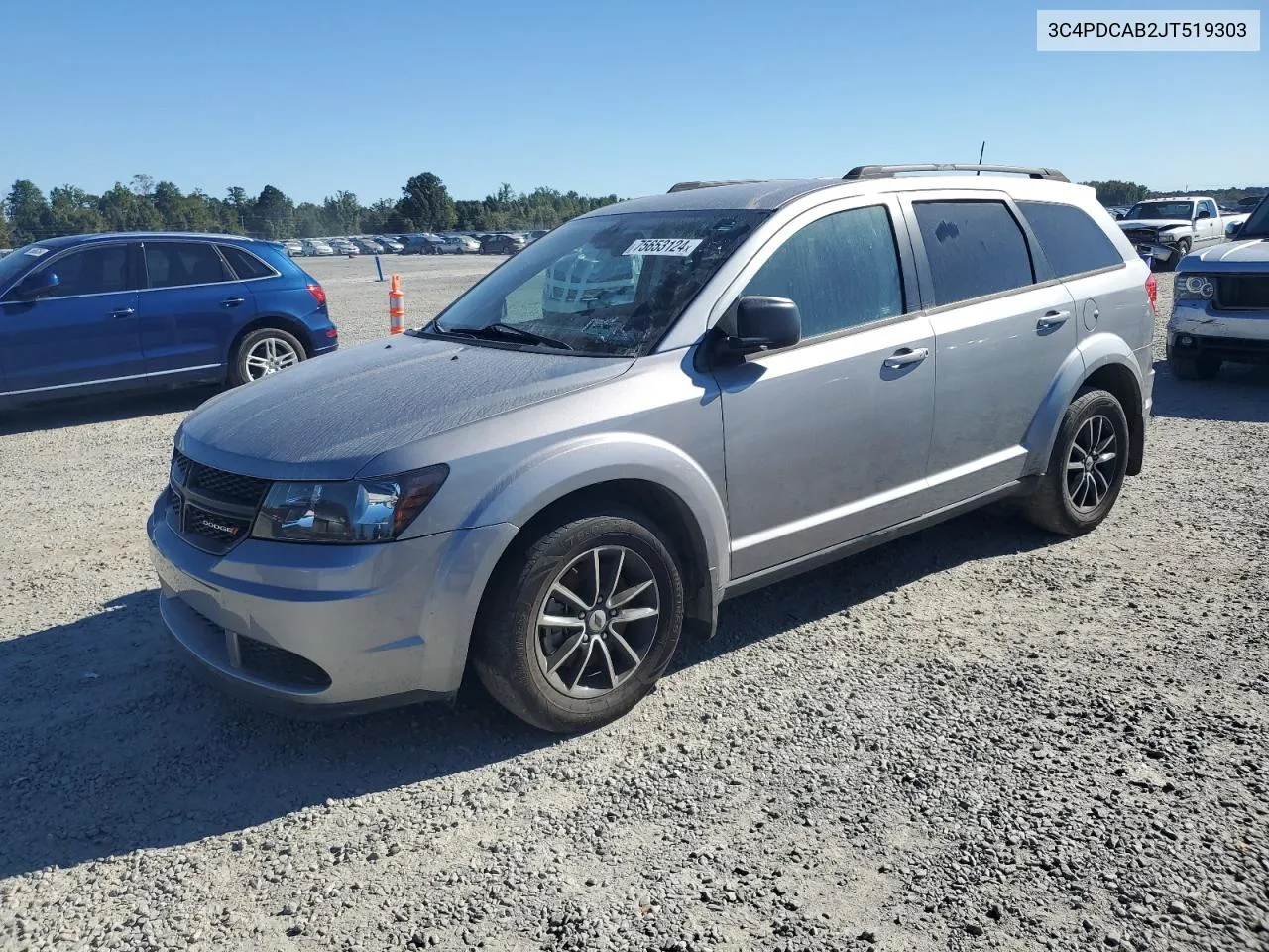 3C4PDCAB2JT519303 2018 Dodge Journey Se