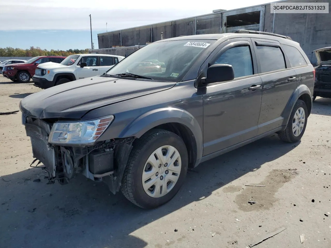 2018 Dodge Journey Se VIN: 3C4PDCAB2JT531323 Lot: 75848684