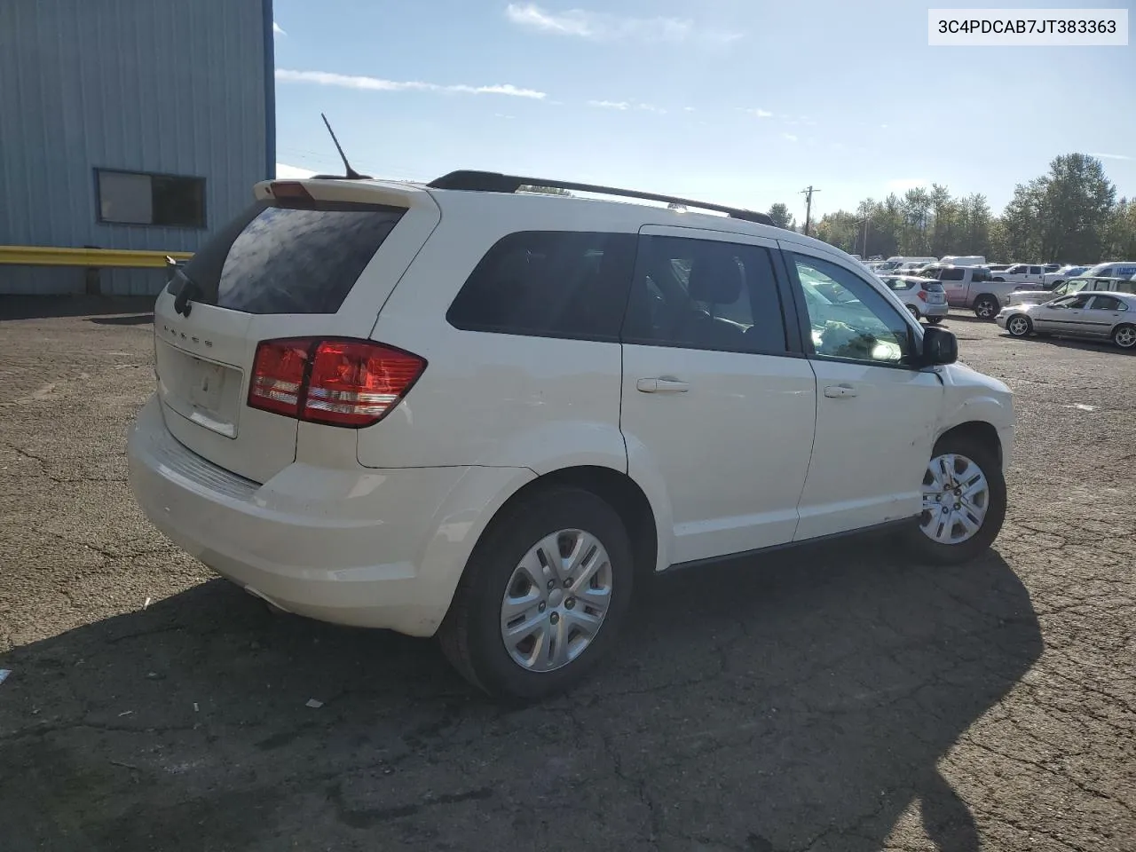 2018 Dodge Journey Se VIN: 3C4PDCAB7JT383363 Lot: 75860674