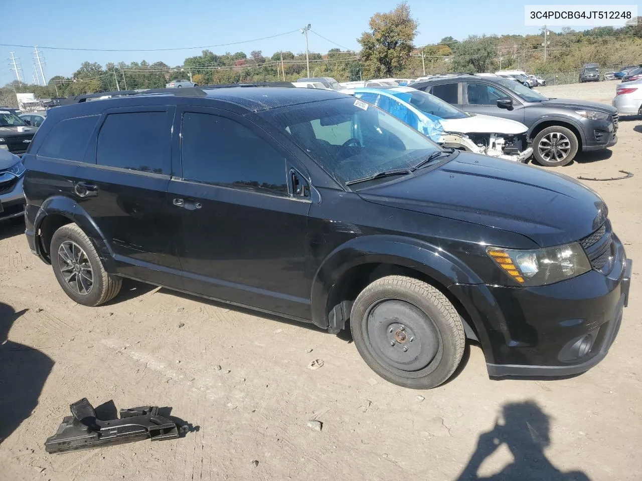 2018 Dodge Journey Sxt VIN: 3C4PDCBG4JT512248 Lot: 76314994