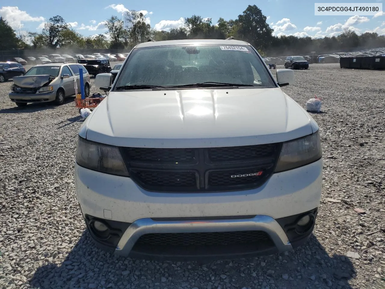 2018 Dodge Journey Crossroad VIN: 3C4PDCGG4JT490180 Lot: 76452154