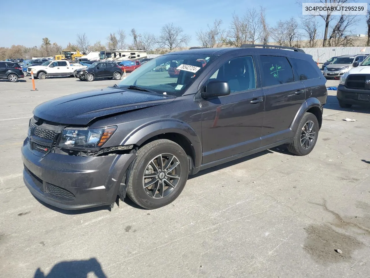 2018 Dodge Journey Se VIN: 3C4PDCABXJT295259 Lot: 76542724