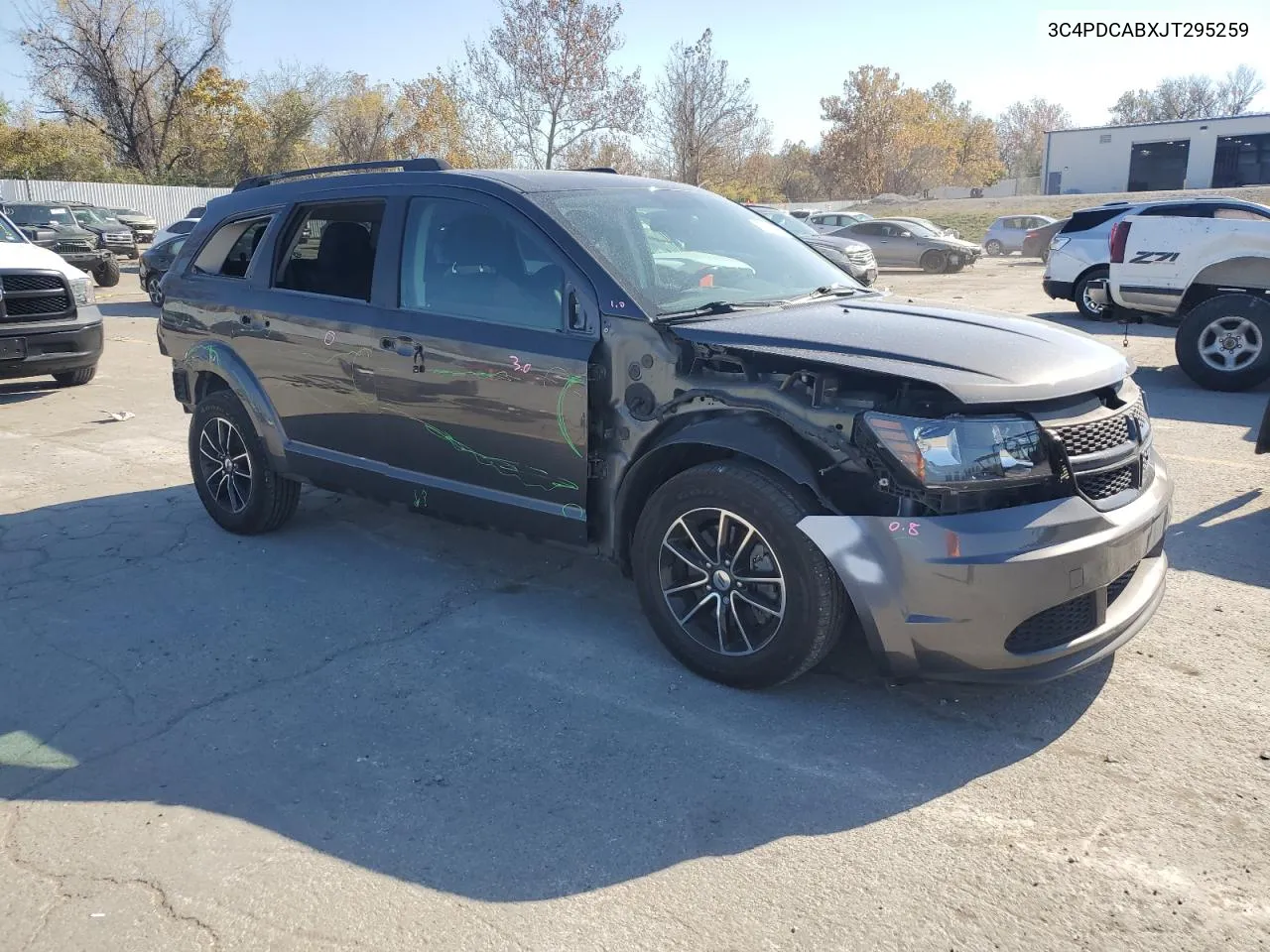 2018 Dodge Journey Se VIN: 3C4PDCABXJT295259 Lot: 76542724