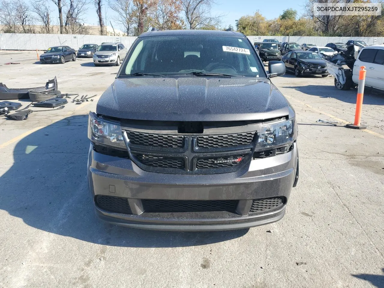 2018 Dodge Journey Se VIN: 3C4PDCABXJT295259 Lot: 76542724