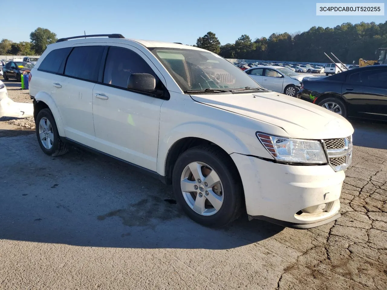 2018 Dodge Journey Se VIN: 3C4PDCAB0JT520255 Lot: 76756234