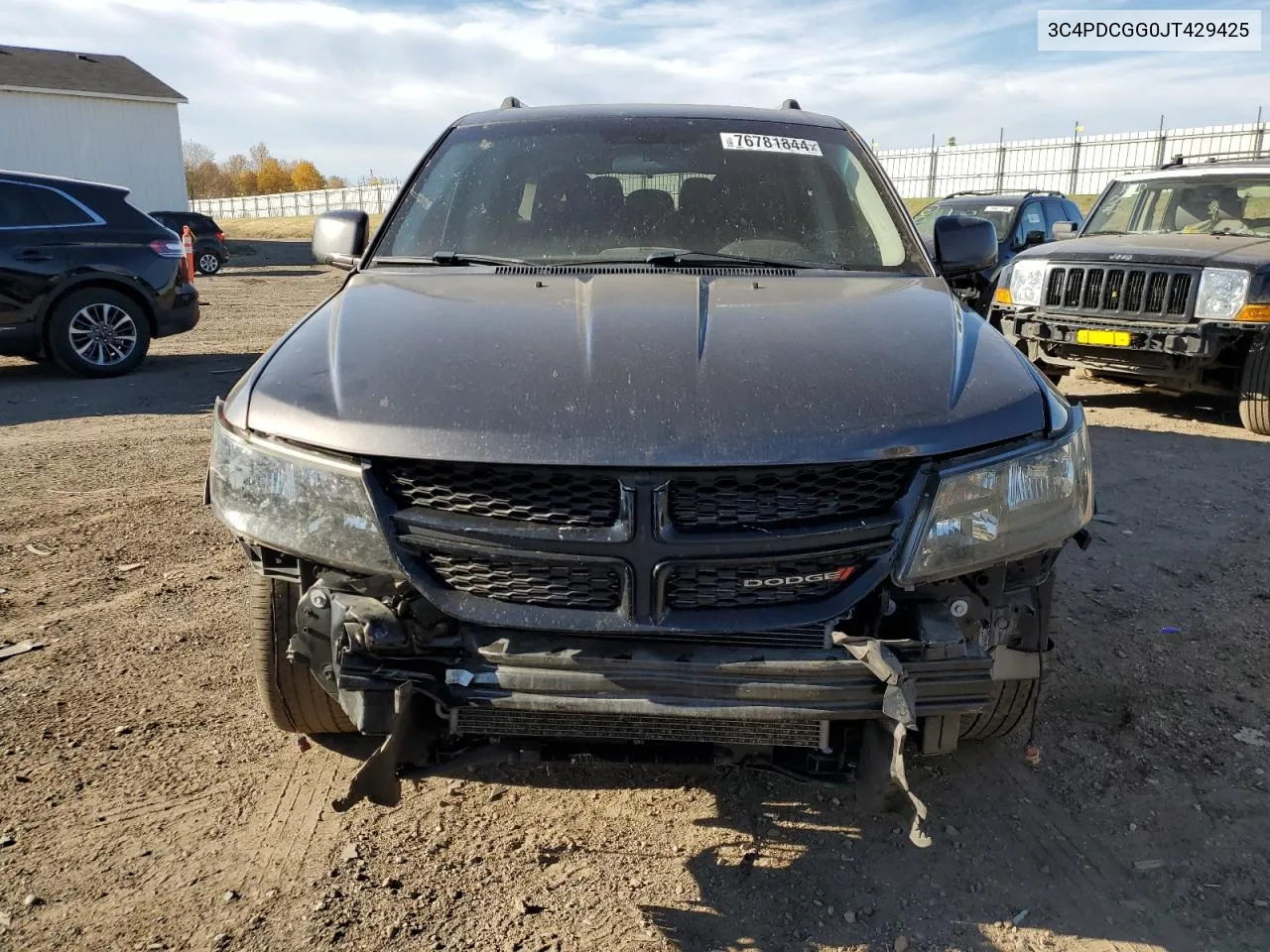 2018 Dodge Journey Crossroad VIN: 3C4PDCGG0JT429425 Lot: 76781844