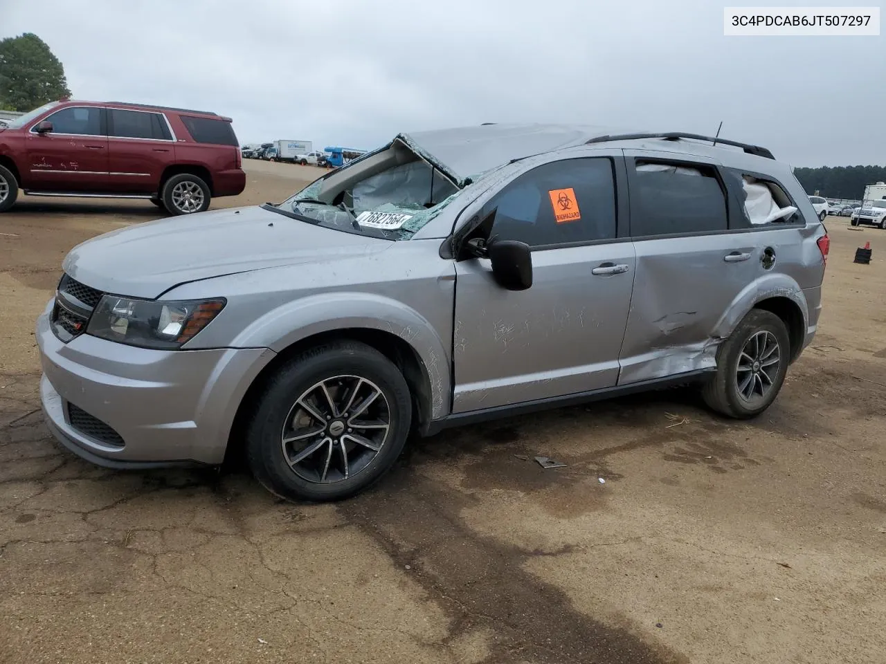 2018 Dodge Journey Se VIN: 3C4PDCAB6JT507297 Lot: 76827564