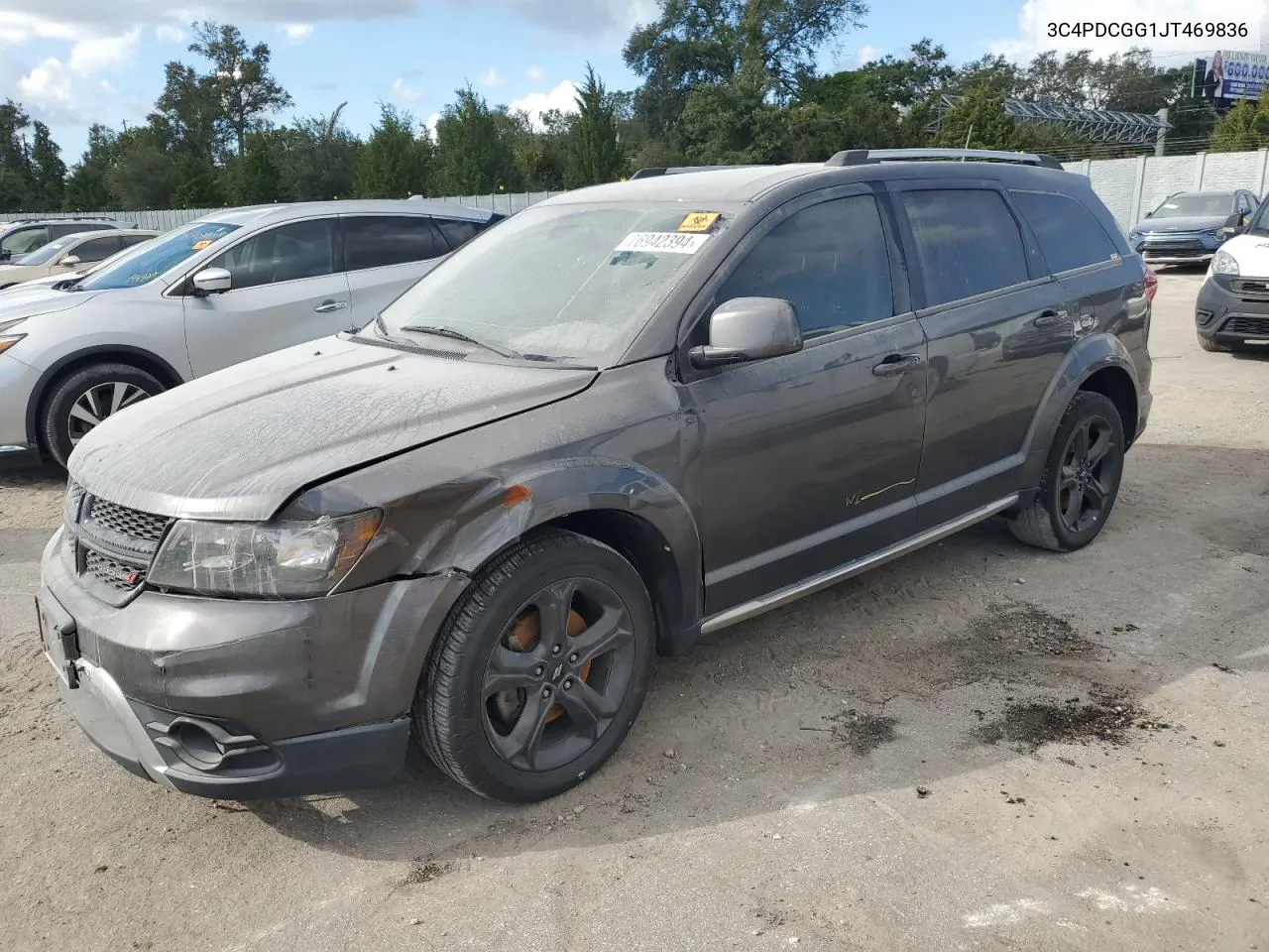 2018 Dodge Journey Crossroad VIN: 3C4PDCGG1JT469836 Lot: 76942394