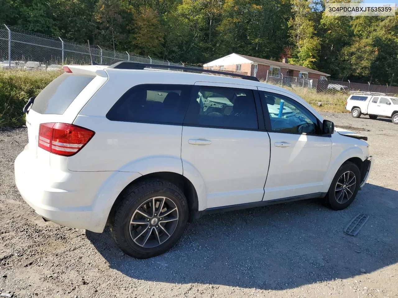 2018 Dodge Journey Se VIN: 3C4PDCABXJT535359 Lot: 77105284