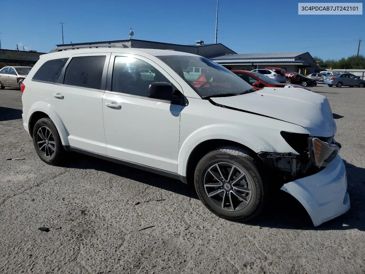 2018 Dodge Journey Se VIN: 3C4PDCAB7JT242101 Lot: 77437714