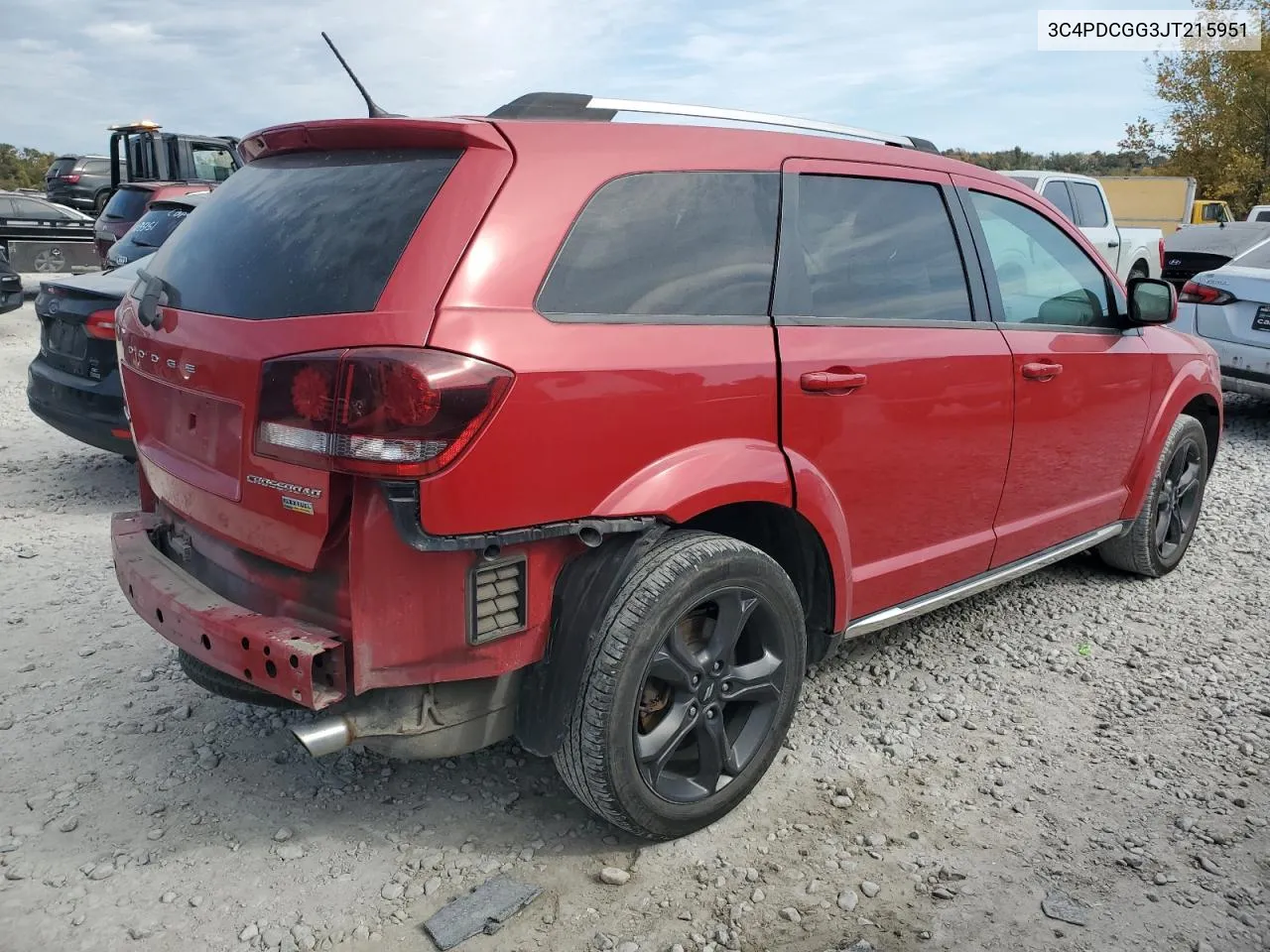 2018 Dodge Journey Crossroad VIN: 3C4PDCGG3JT215951 Lot: 77477414