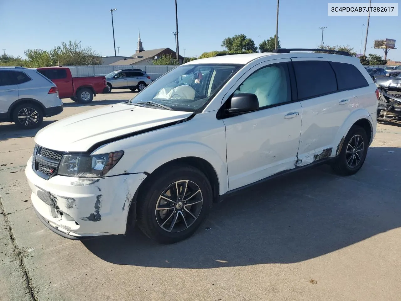 2018 Dodge Journey Se VIN: 3C4PDCAB7JT382617 Lot: 77502464