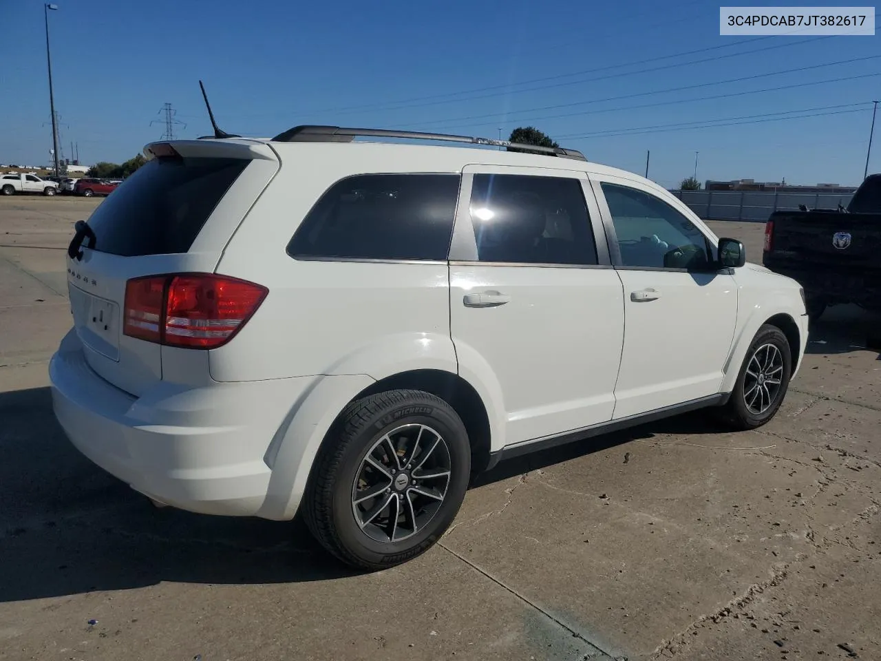 2018 Dodge Journey Se VIN: 3C4PDCAB7JT382617 Lot: 77502464