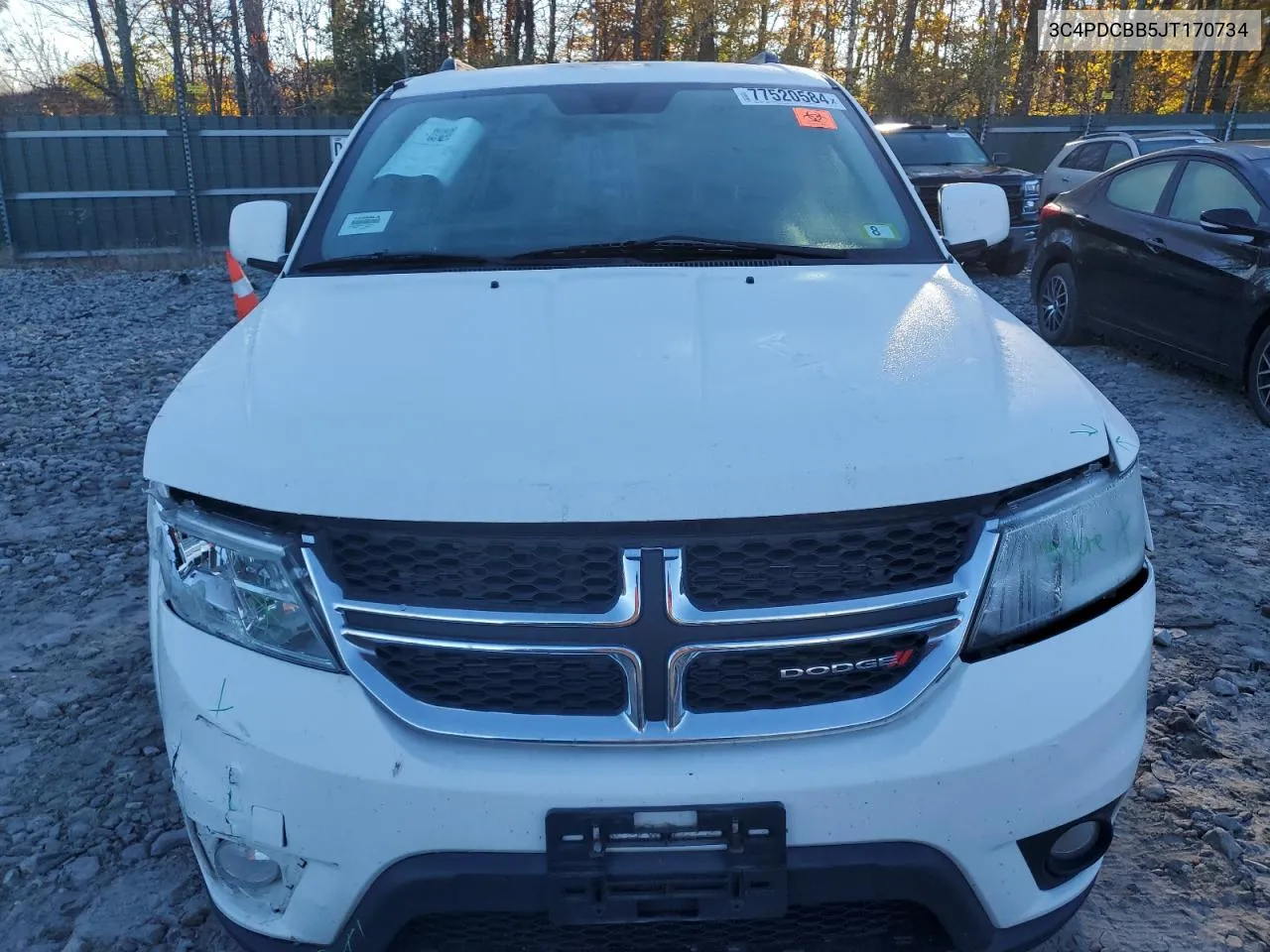 2018 Dodge Journey Sxt VIN: 3C4PDCBB5JT170734 Lot: 77520584