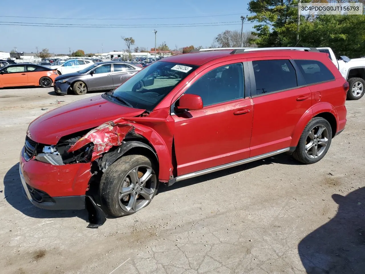 2018 Dodge Journey Crossroad VIN: 3C4PDCGG0JT156793 Lot: 77554754