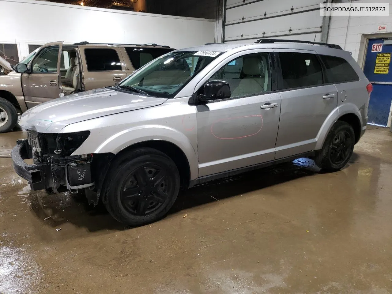 2018 Dodge Journey Se VIN: 3C4PDDAG6JT512873 Lot: 77658444