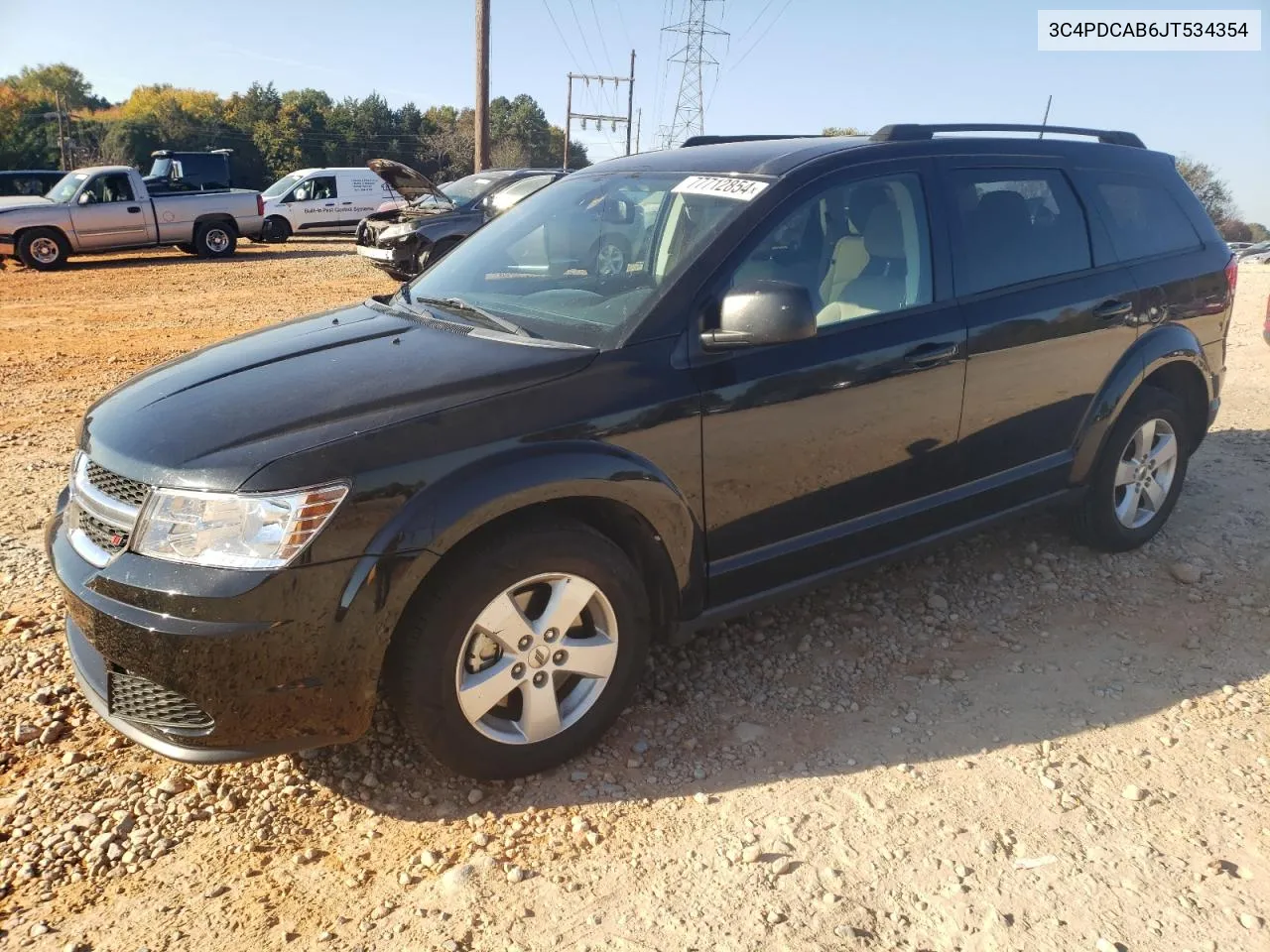 2018 Dodge Journey Se VIN: 3C4PDCAB6JT534354 Lot: 77712854