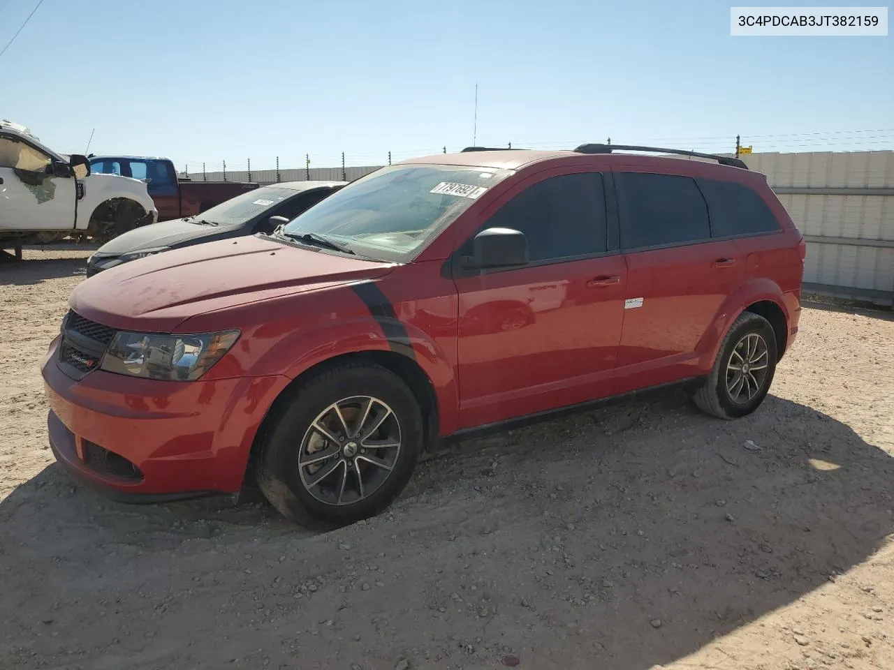 2018 Dodge Journey Se VIN: 3C4PDCAB3JT382159 Lot: 77976924