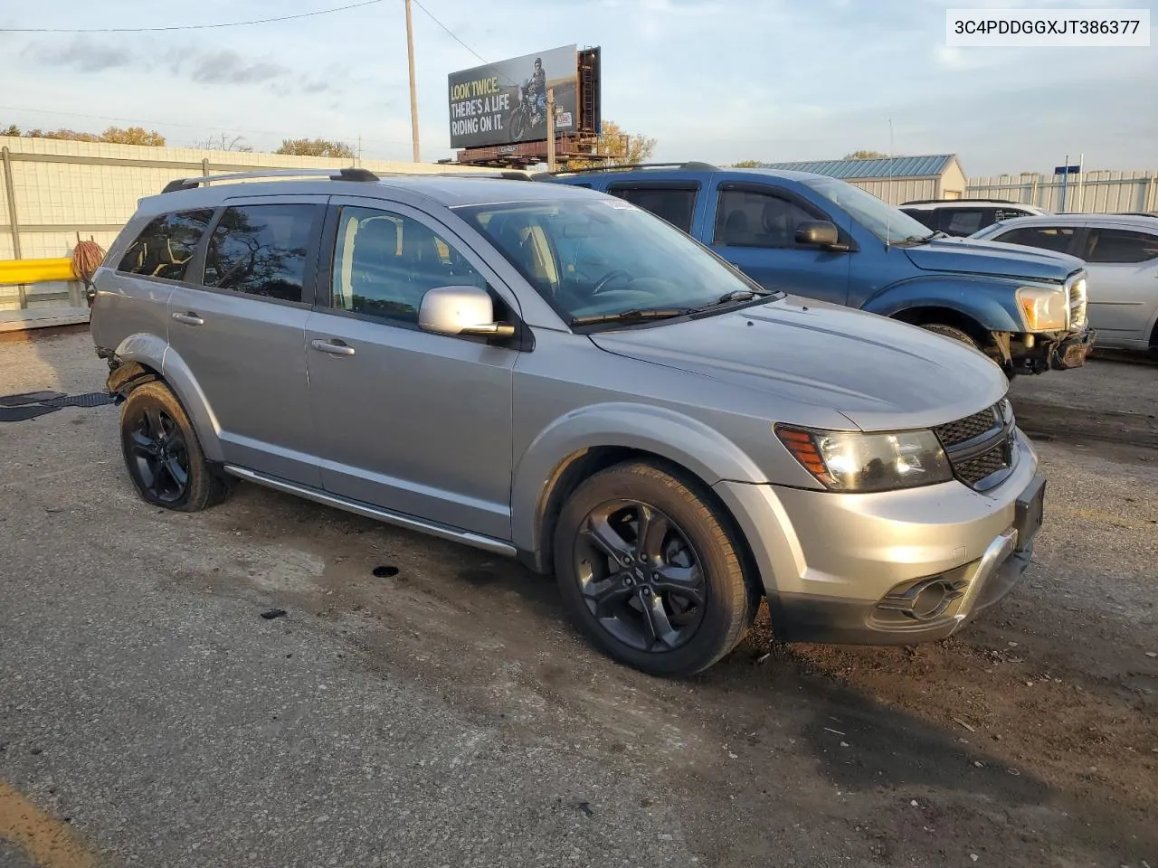 2018 Dodge Journey Crossroad VIN: 3C4PDDGGXJT386377 Lot: 78386804