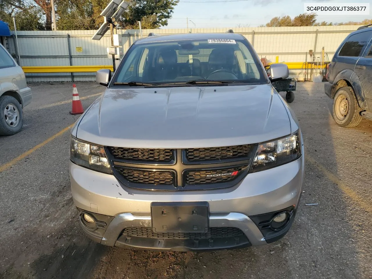 2018 Dodge Journey Crossroad VIN: 3C4PDDGGXJT386377 Lot: 78386804