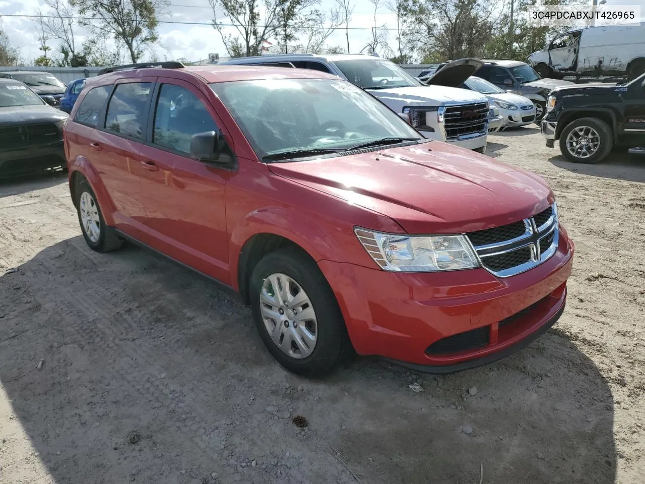 2018 Dodge Journey Se VIN: 3C4PDCABXJT426965 Lot: 78403274