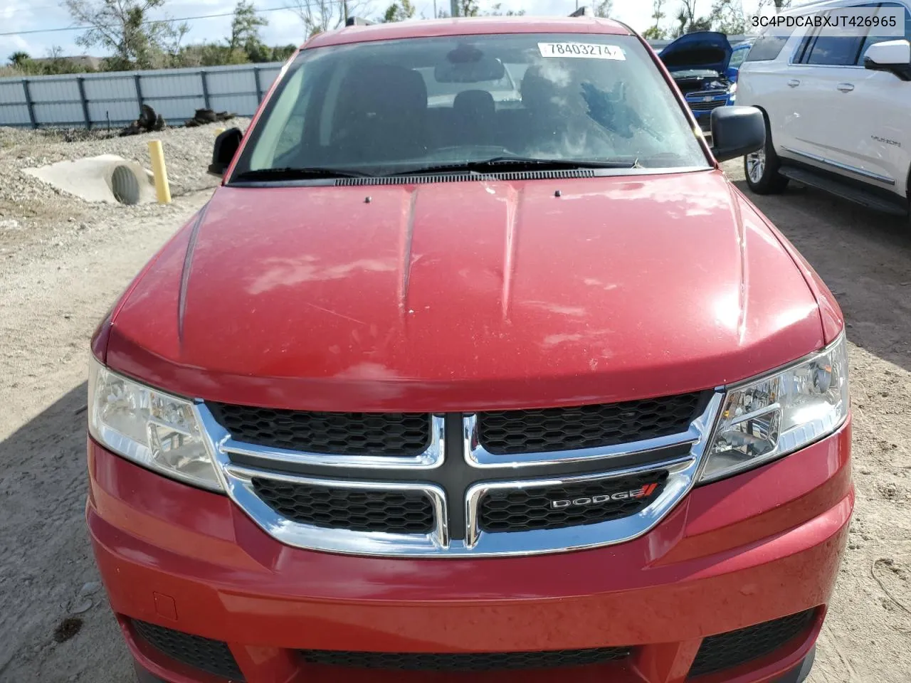 2018 Dodge Journey Se VIN: 3C4PDCABXJT426965 Lot: 78403274